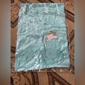 Brand new with tags pashmina turquoise scarf